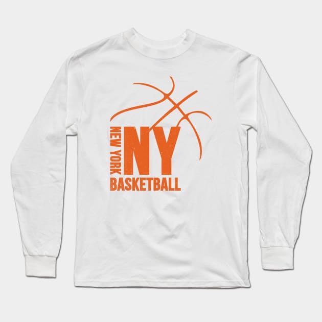 New York Basketball 01 Long Sleeve T-Shirt by yasminkul